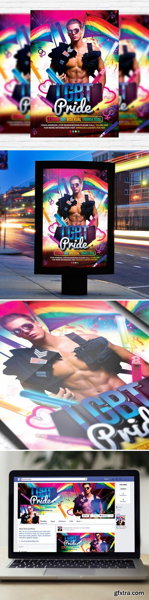 Lgbt Pride – Flyer Template + Facebook Cover