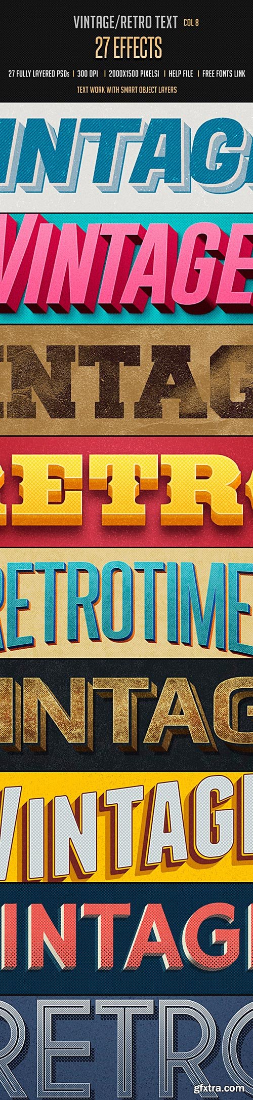 GraphicRiver - Vintage Retro Text Effects Col 8