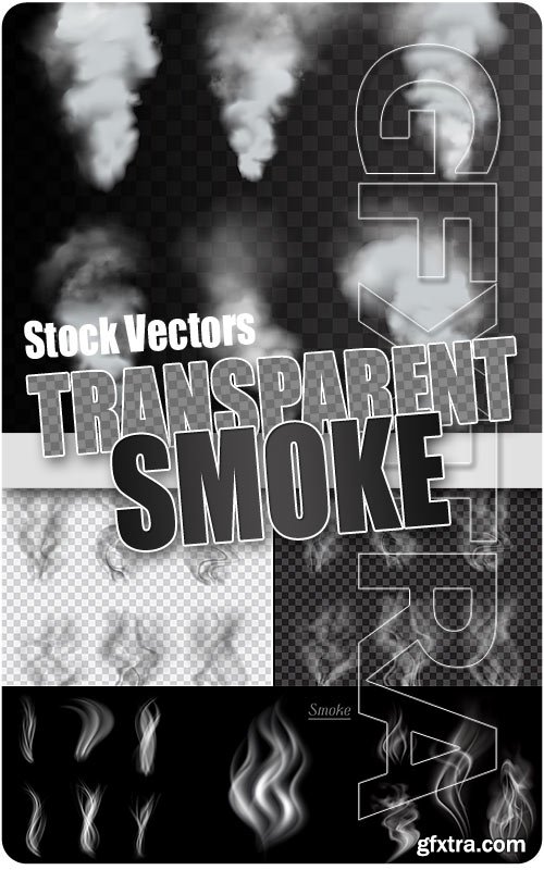 Transparent smoke - Stock Vectors