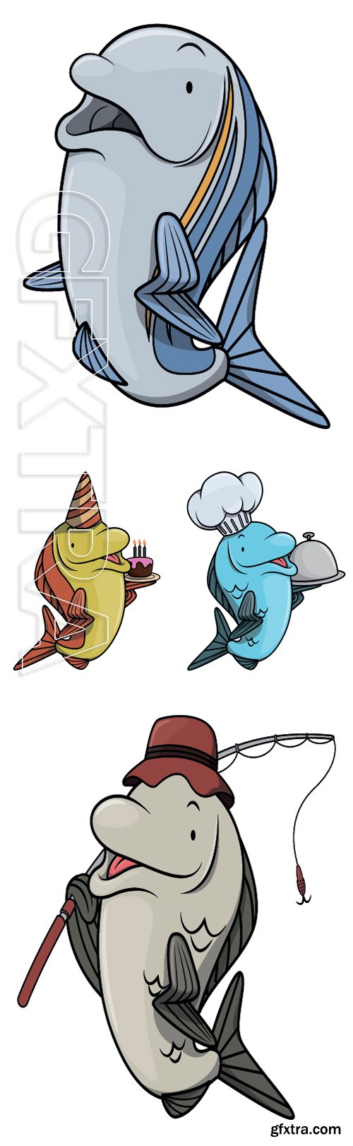 Stock Vectors - Tuna Fish cartoon illustration