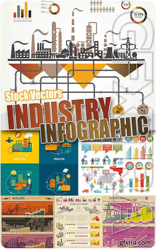 Industry infographics - Stock Vectors