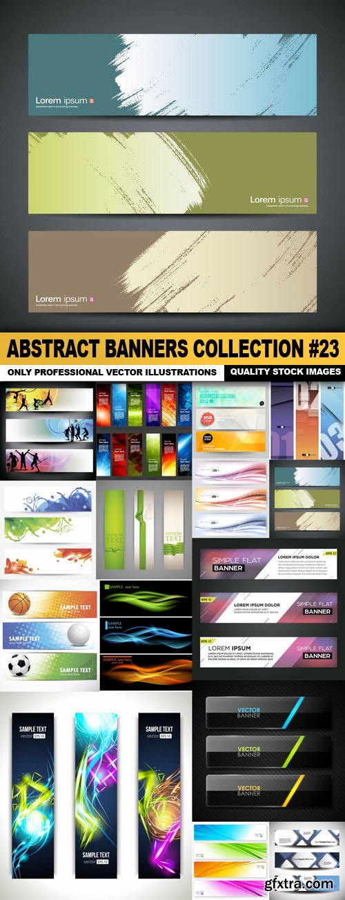 Abstract Banners Collection #23, 15xEPS
