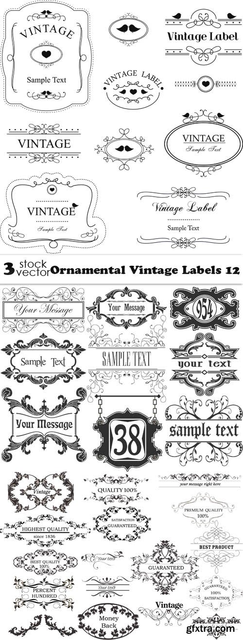 Vectors - Ornamental Vintage Labels 12