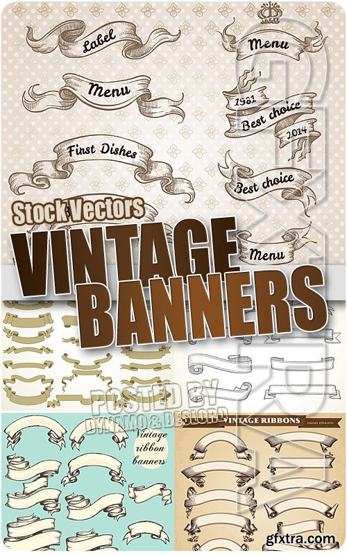 Vintage banners - Stock Vectors
