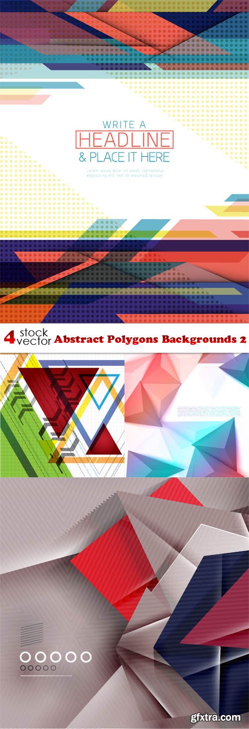 Vectors - Abstract Polygons Backgrounds 2