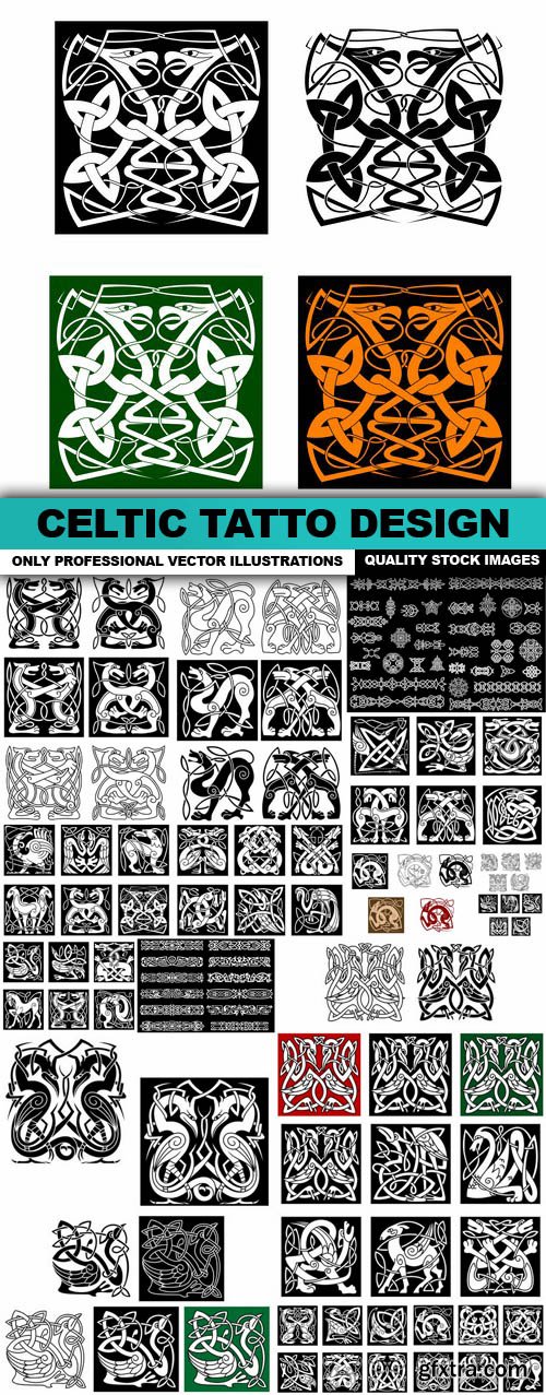 Celtic Tatto Design - 17 Vector