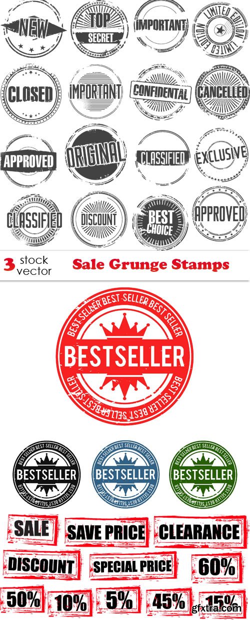 Vectors - Sale Grunge Stamps