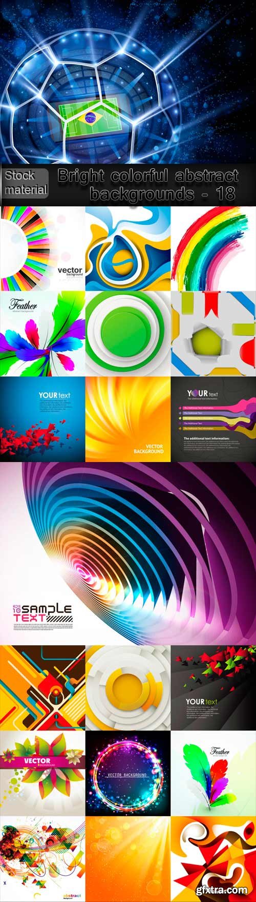 Bright colorful abstract backgrounds vector - 18