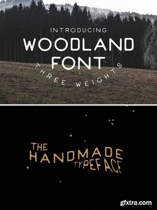 CM - Woodland Font - Handmade 341580