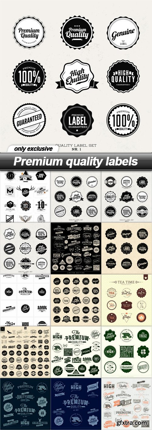 Premium quality labels - 15 EPS
