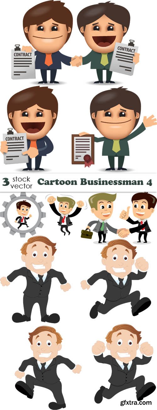Vectors - Cartoon Businessman 4