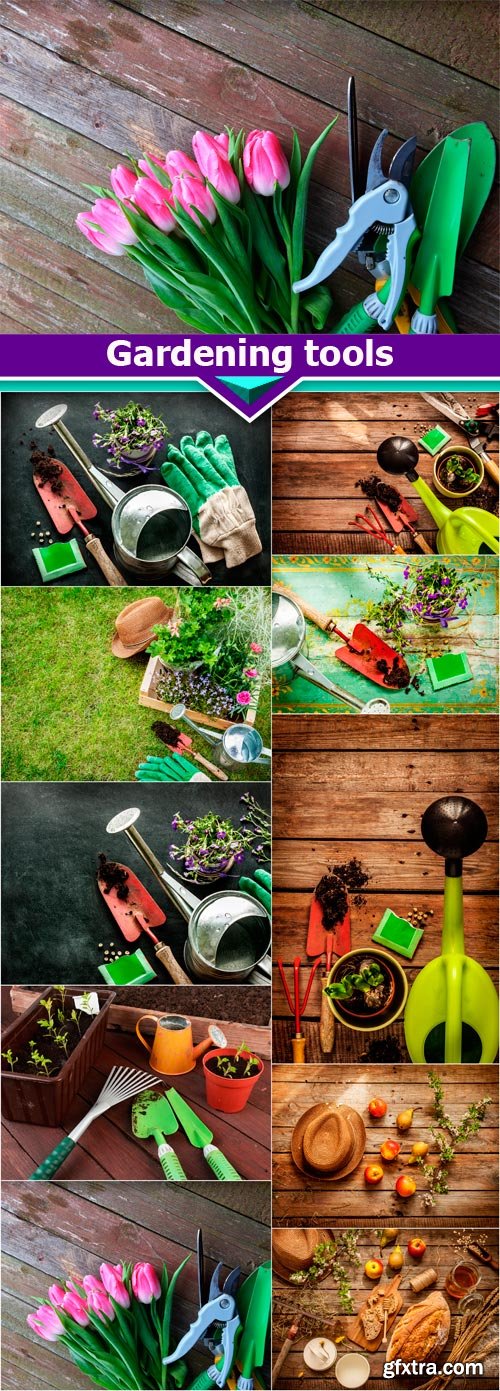 Gardening tools 10X JPEG