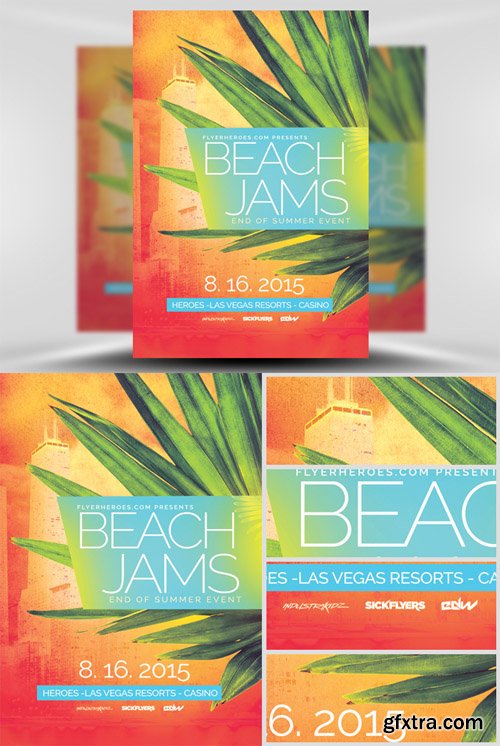 Beach Jams Flyer Template