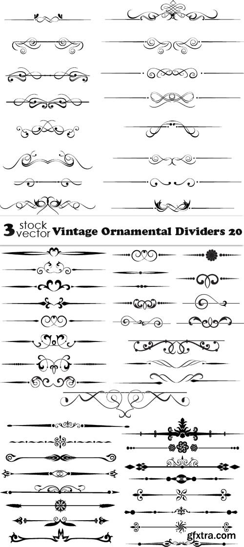 Vectors - Vintage Ornamental Dividers 20