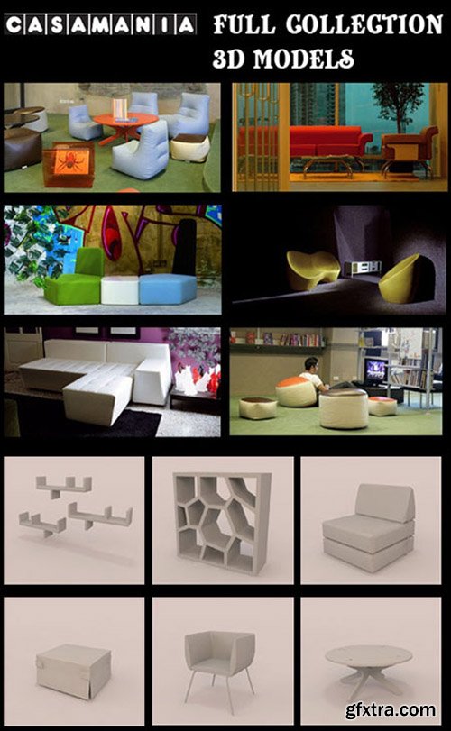 3D models of Furniture Casamania