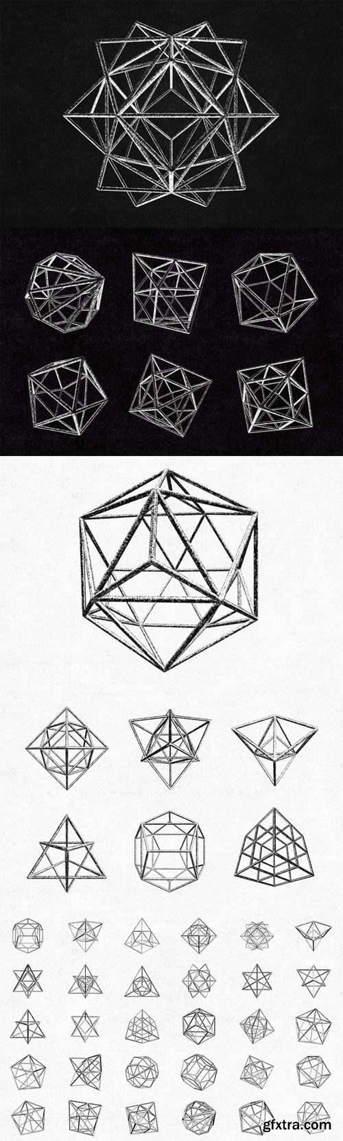 30 Geometric Polygons - CM 37385