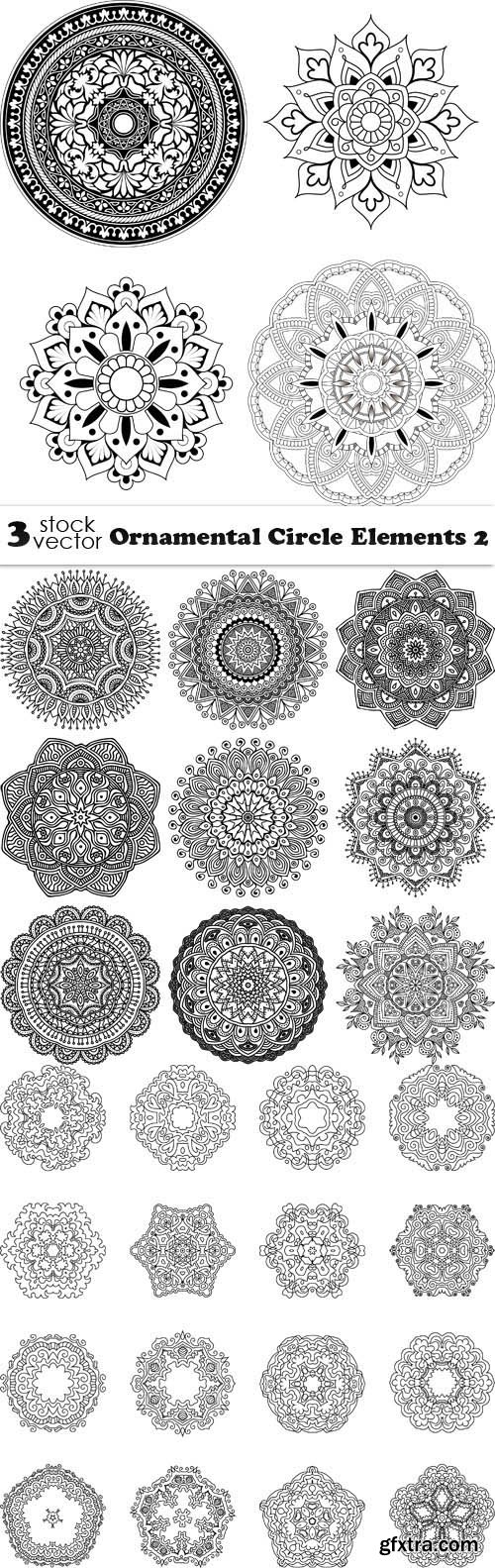 Vectors - Ornamental Circle Elements 2