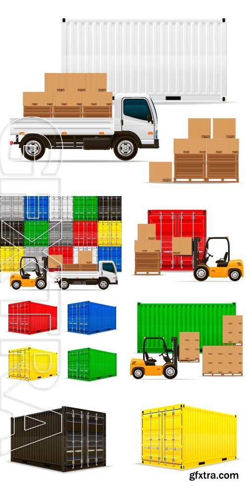 Stock Vectors - Freight transportation concept vector illustration isolated on white background