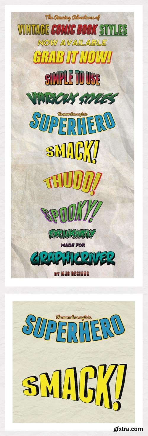 GraphicRiver - Vintage Comic Book Styles