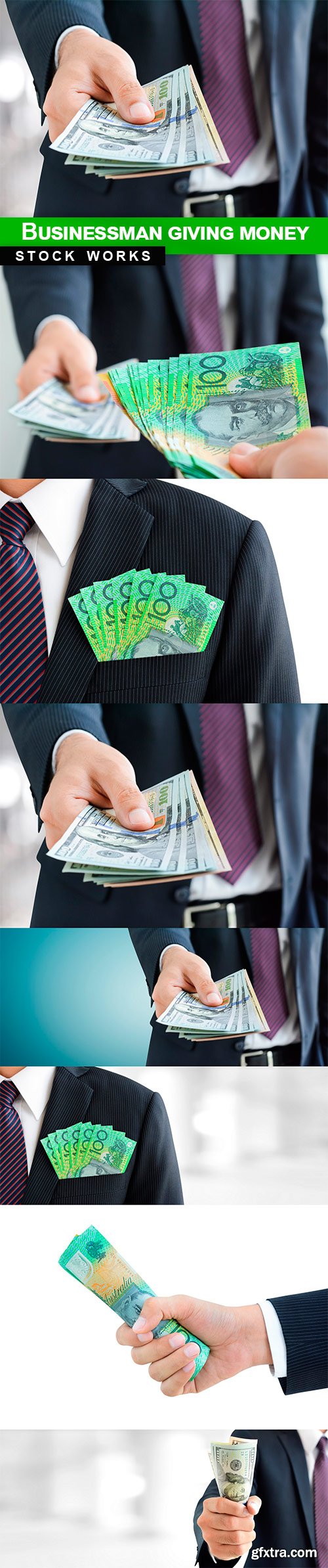 Businessman giving money - 7 UHQ JPEG