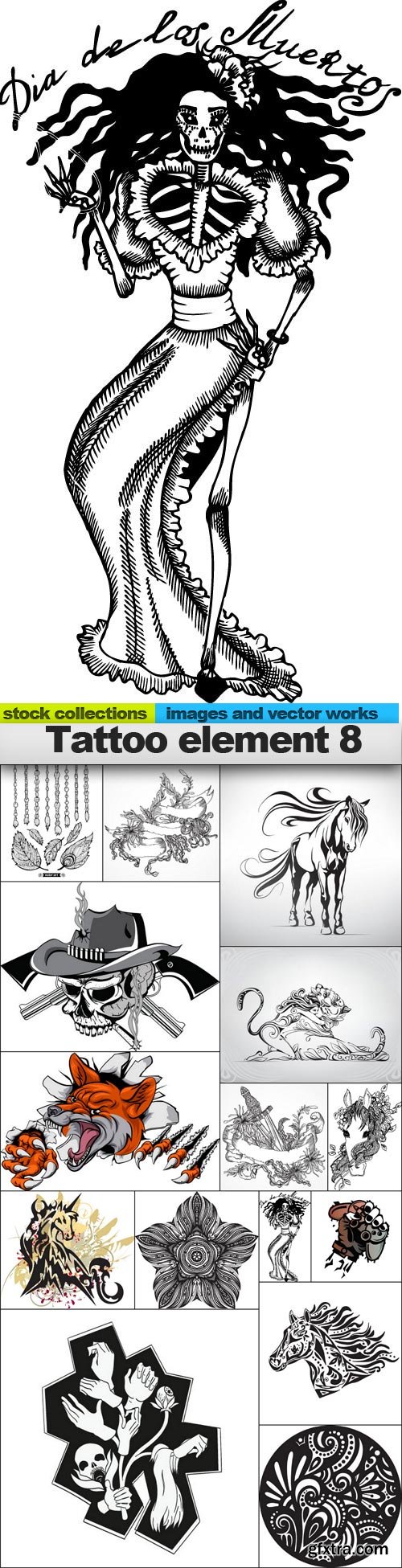 Tattoo Elements 8, 15 x EPS