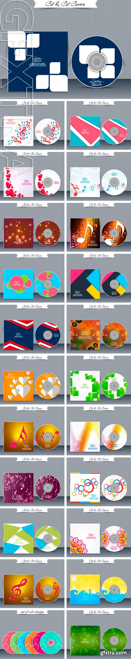Stock Vectors - Nice and beautiful vector abstract for sticker of cd or dvd jewel case with multicolour floral pattern in a background