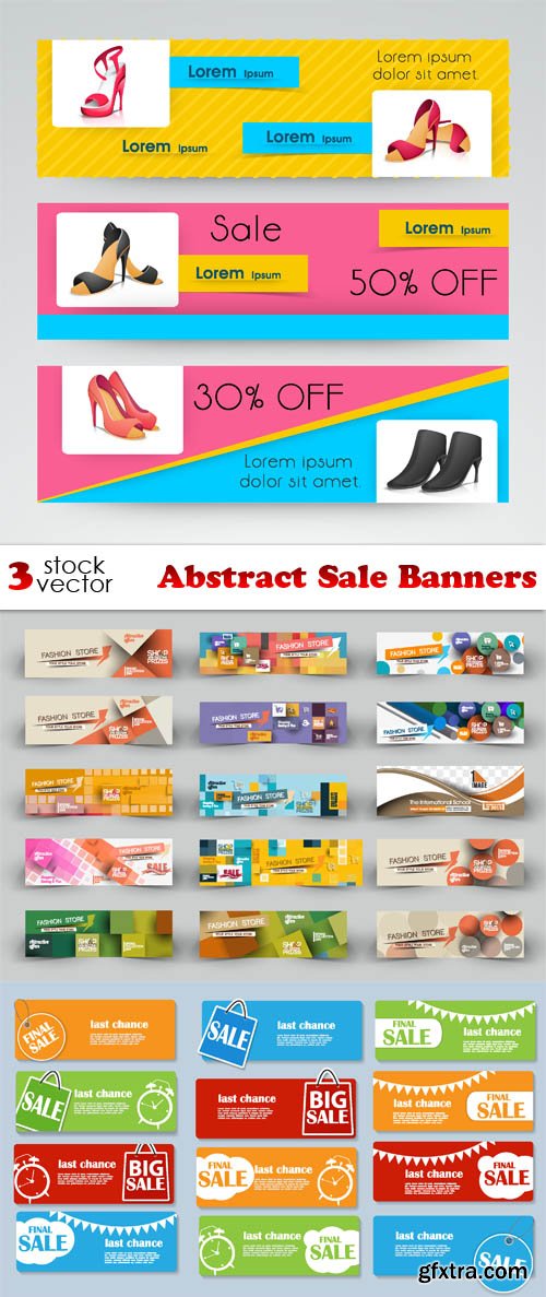 Vectors - Abstract Sale Banners