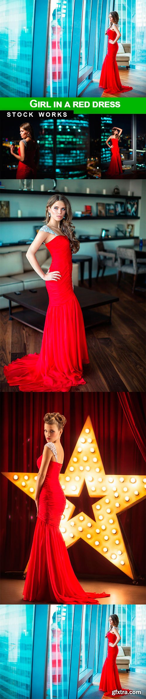 Girl in a red dress - 5 UHQ JPEG