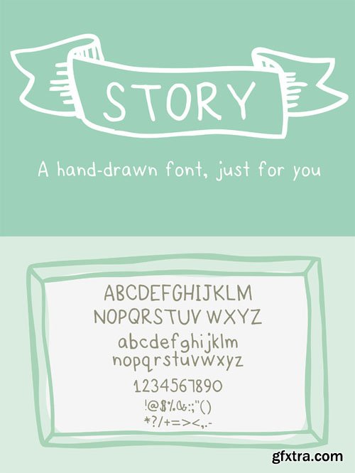 Story- a HandDrawn Font just for you - CM 26204