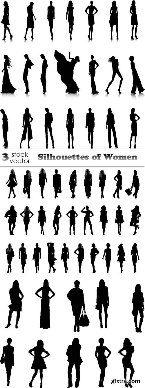 Vectors - Silhouettes of Women