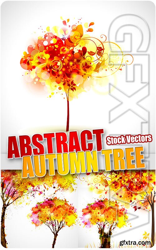 Autumn abstract tree - Stock Vectors
