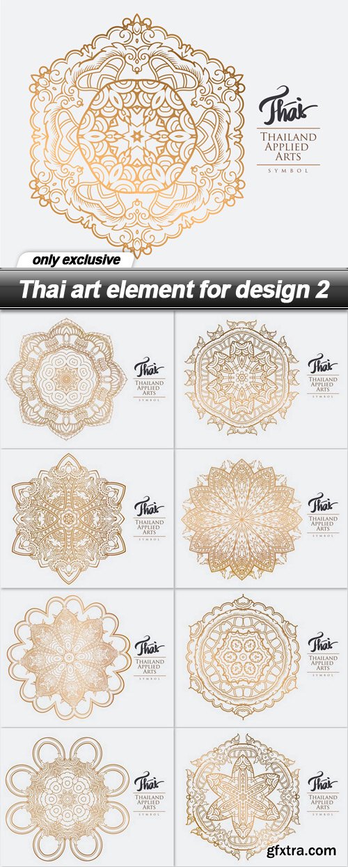 Thai art element for design 2 - 9 EPS