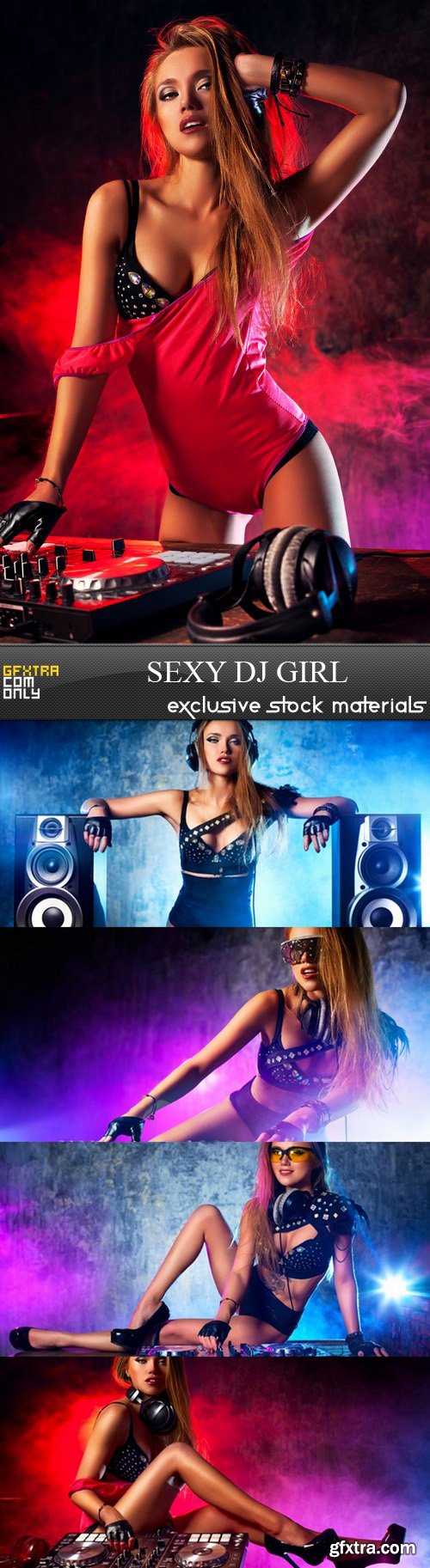 Sexy DJ Girl - 5 UHQ JPEG