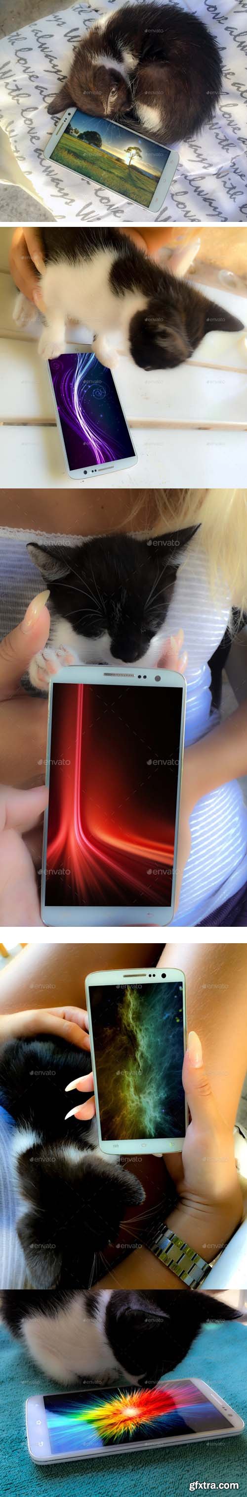 Cat Android Mockup