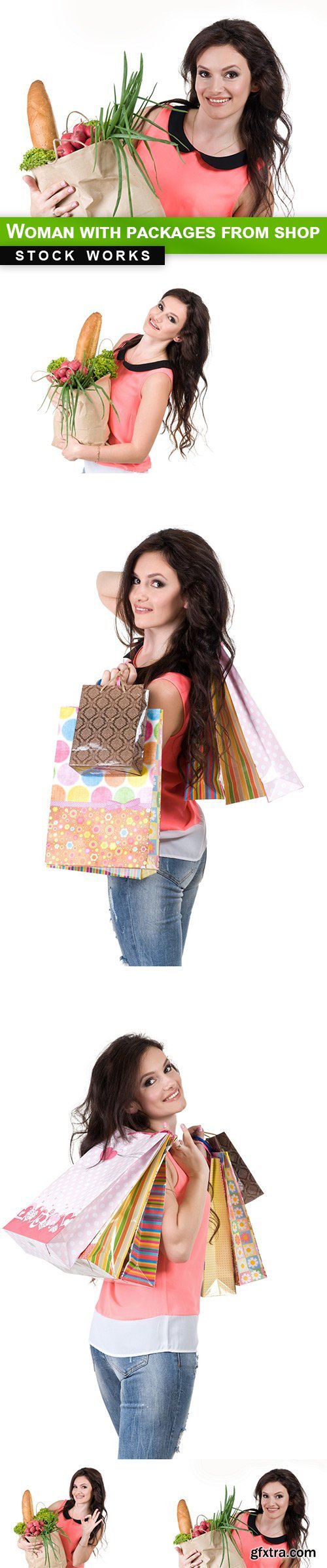 Woman with packages from shop - 5 UHQ JPEG