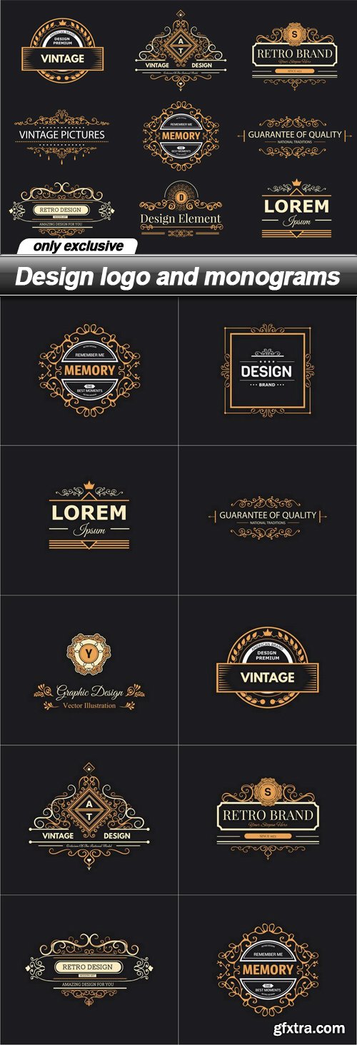 Design logo and monograms - 10 EPS