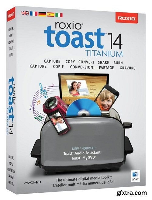 Roxio Toast Titanium 14.1 Multilingual (Mac OS X)