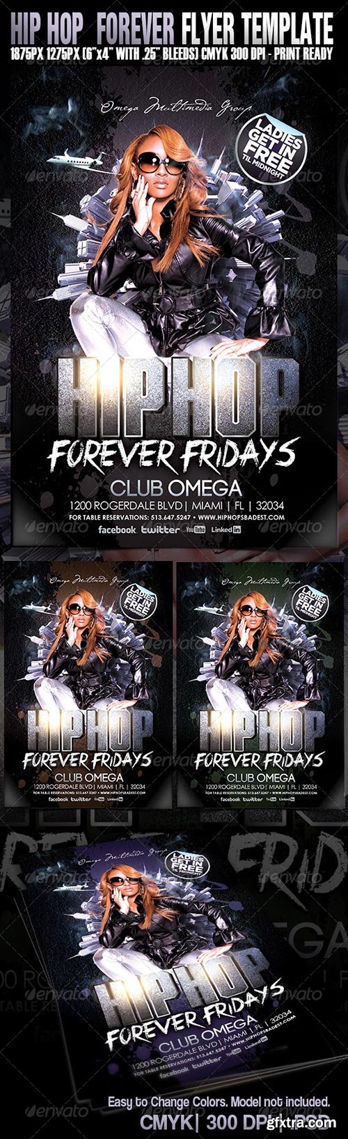 GraphicRiver - Hip Hop Forever Party Flyer