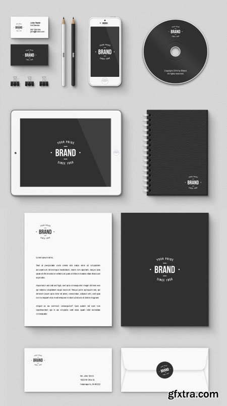 Corporate Brand Identity Mockup PSD Kit