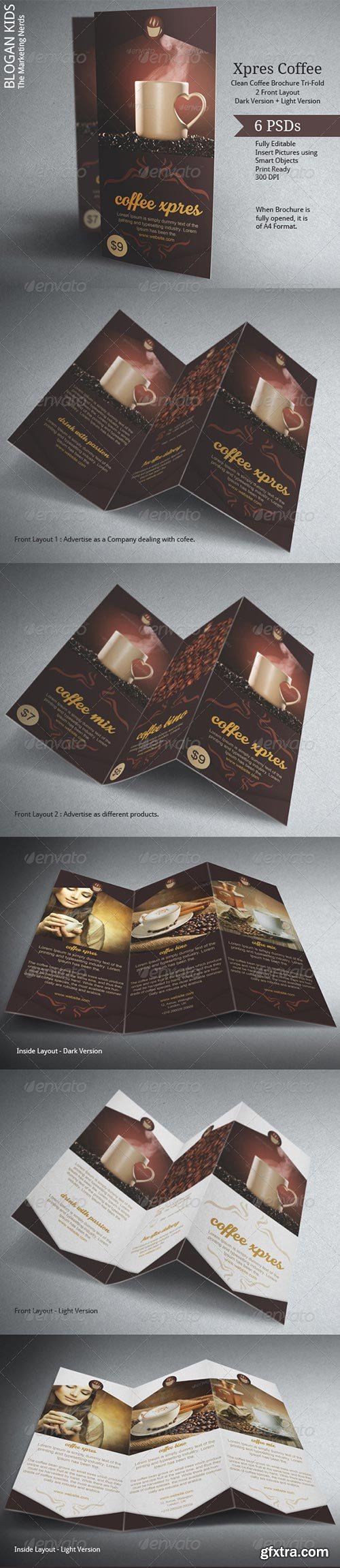 GraphicRiver - Coffee Brochure Template Tri-Fold