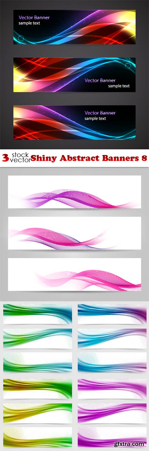 Vectors - Shiny Abstract Banners 8