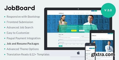 ThemeForest - JobBoard v2.0.3 - Responsive Job & Resume Market WordPress Theme - 9321086