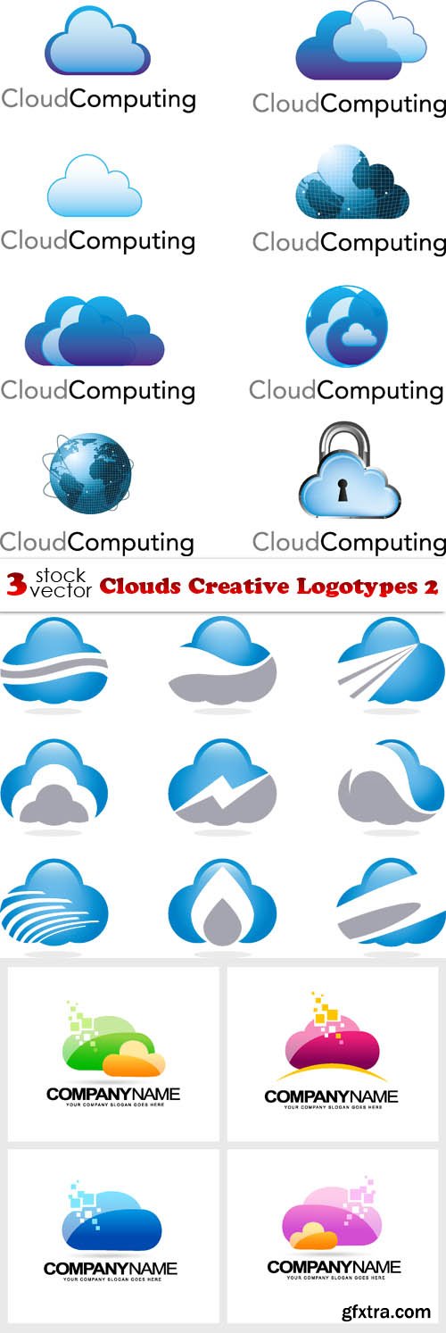 Vectors - Clouds Creative Logotypes 2