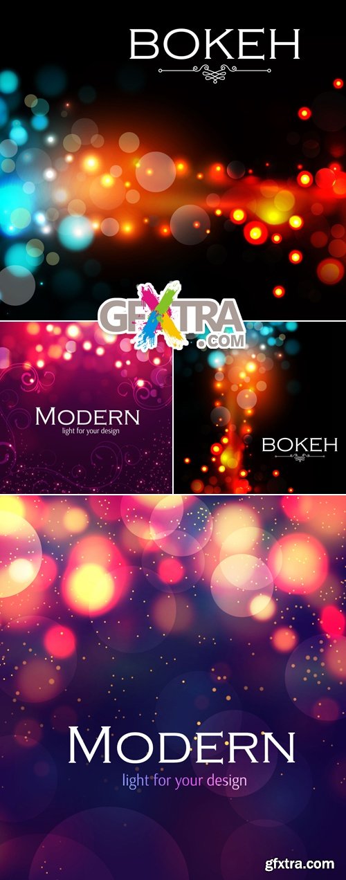 Abstract Bokeh Backgrounds Vector