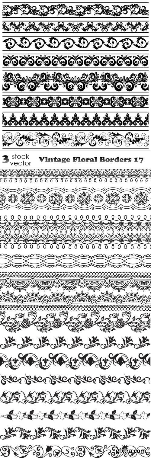 Vectors - Vintage Floral Borders 17