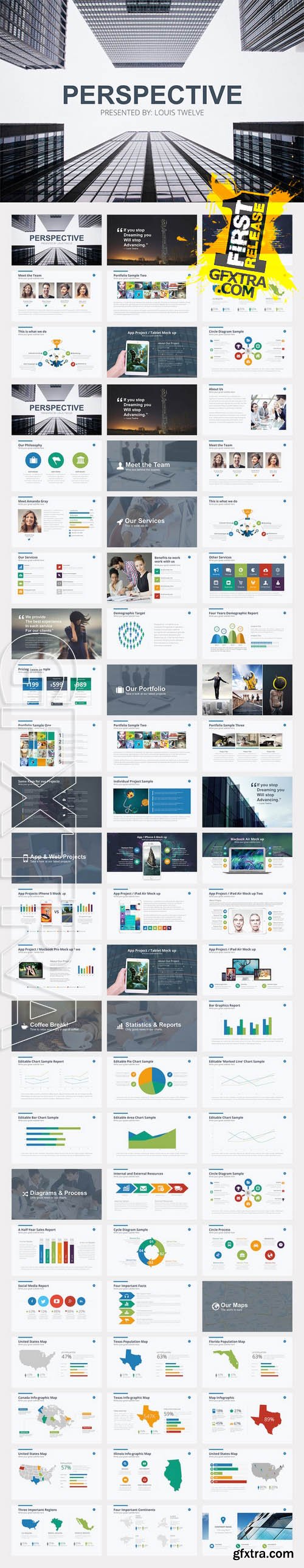Creativemarket Perspective | Powerpoint Template 235933