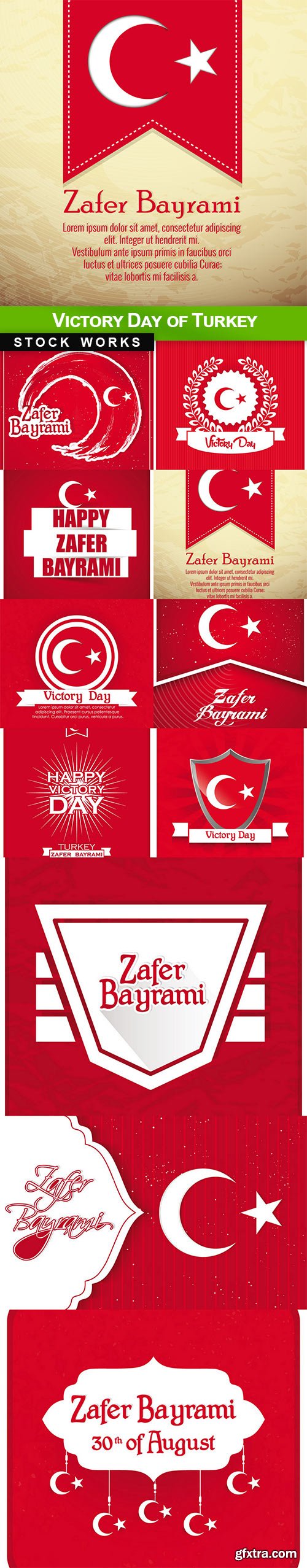 Victory Day of Turkey - 11 EPS