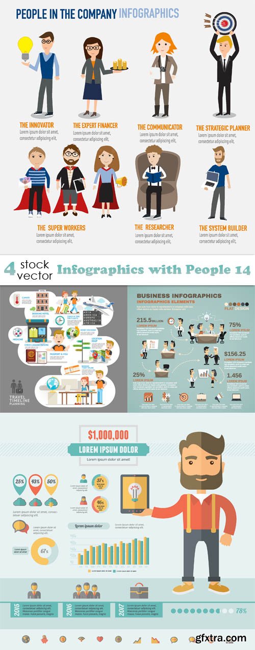 Vectors - Infographics with People 14
