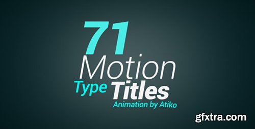 Videohive Motion Type Title Animations 9478608