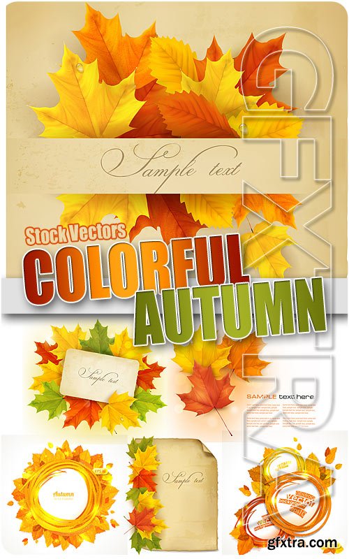 Colorful autumn - Stock Vectors